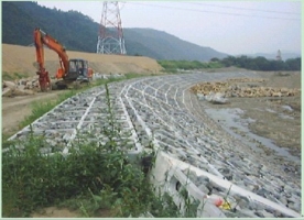 平铺式生态护坡实施案例